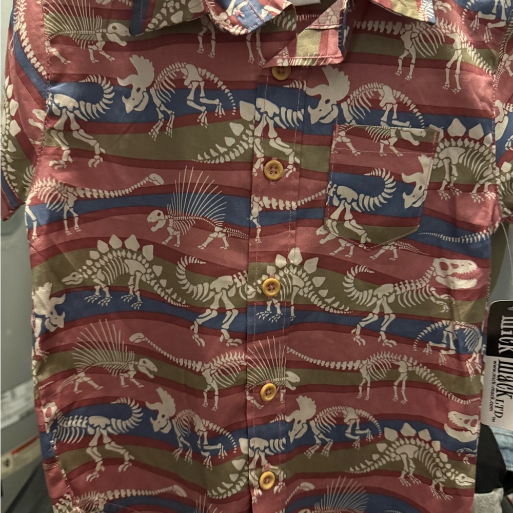 New Dinosaur Print Shirt 2T by Mick Mack LTD